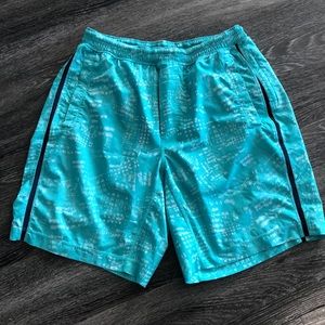Men’s Lululemon size L 9” inseam navy & seafoam